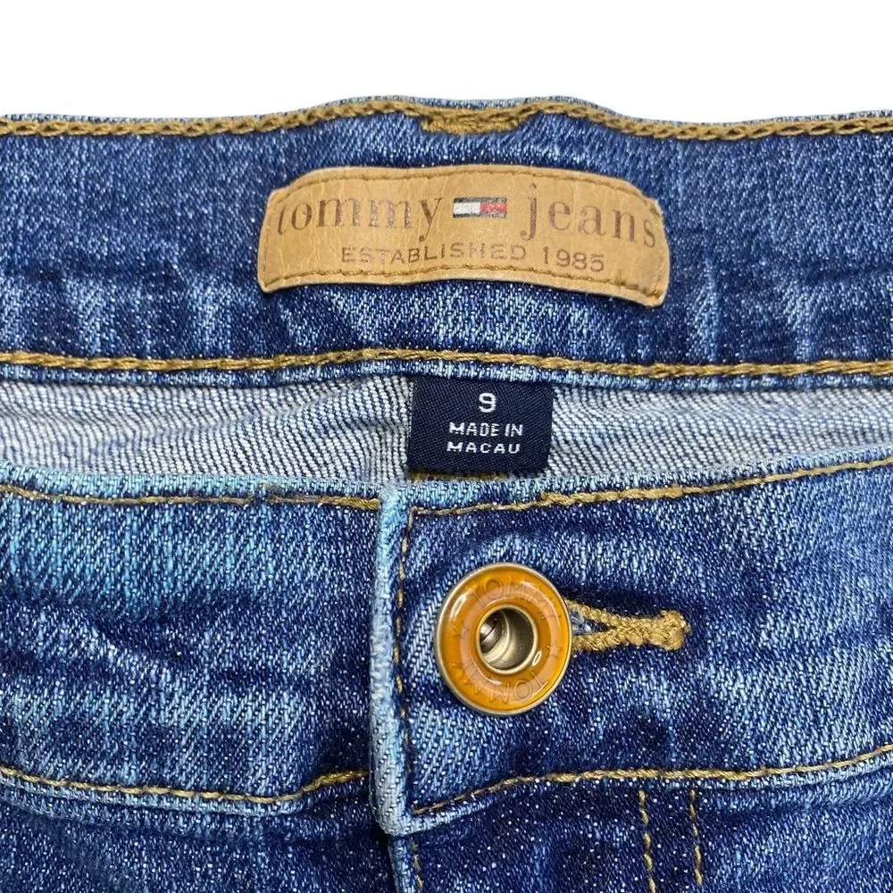 Vintage Tommy Hilfiger Tommy Jeans Denim Bermuda Shorts Flap Pockets Y2K 2005 9
